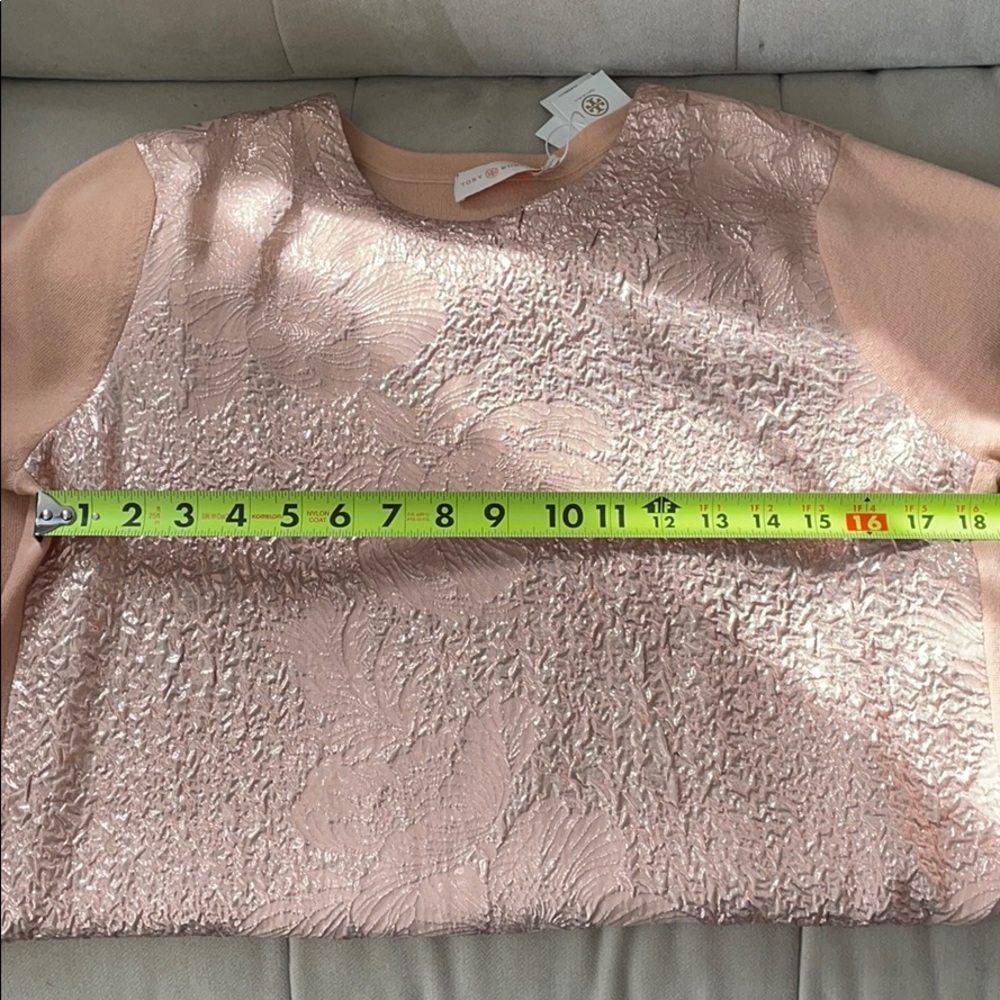 Tory Burch Floral Clouque Front Sweater Dress - Picture 9 of 13